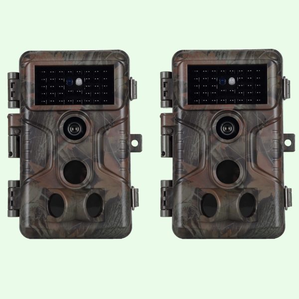 Pack x2 Caméra et Moniteurs de Chasse 48MP 1296P avec Son et Vision Nocturne,No Glow 940nm Infrarouge IP66 Étanche|A323 Vert foncé Online-Schn?ppchen