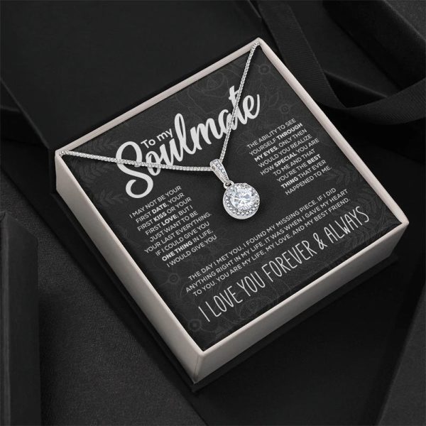 À mon âme soeur collier créé rond étincelant Im Angebot – Bild 5
