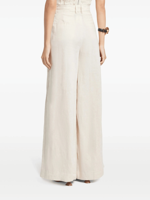 Sasha Leinenhose Beige Rabatt – Bild 4
